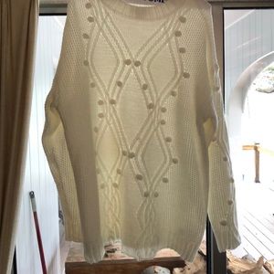 Super cute- winter motif pull over sweater (knit)